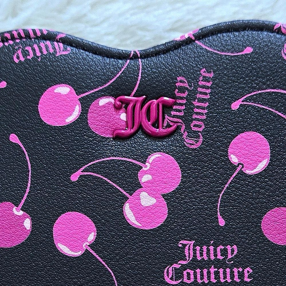 Juicy🍊 Couture "Cherry🍒 On Top"  Heart♥️ Zip Around Coin🪙 Purse - NWT - Picture 12 of 15